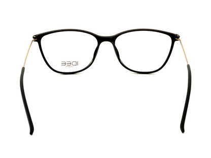 IDEE Rectangle Black Semi-Rimmed Eyeglasses - Unisex