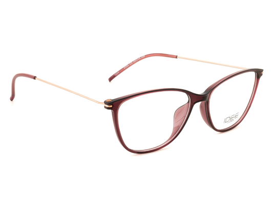 IDEE Rectangle Brown Semi-Rimmed Eyeglasses - Unisex