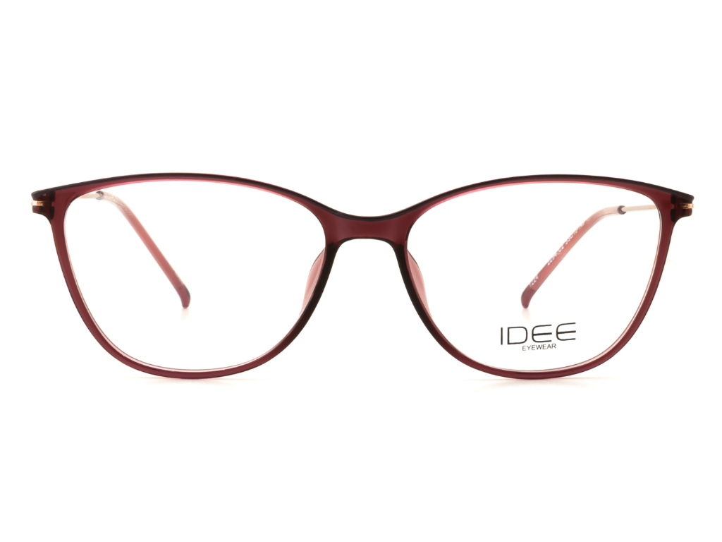 IDEE Rectangle Brown Semi-Rimmed Eyeglasses - Unisex