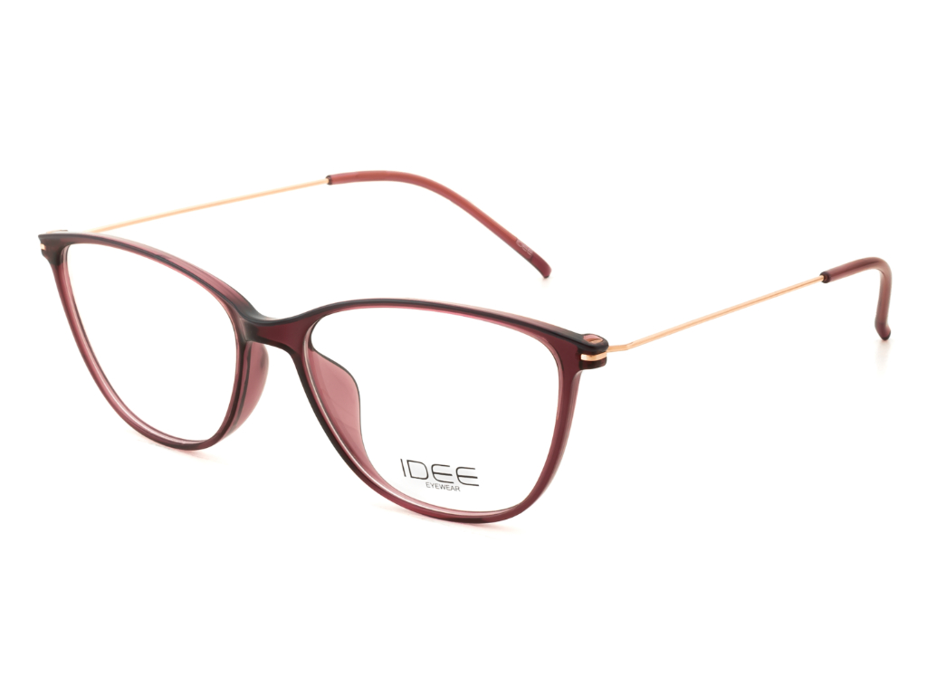 IDEE Rectangle Brown Semi-Rimmed Eyeglasses - Unisex