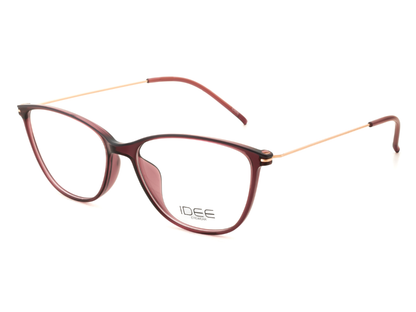 IDEE Rectangle Brown Semi-Rimmed Eyeglasses - Unisex
