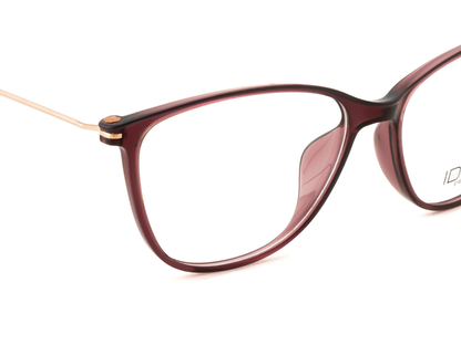 IDEE Rectangle Brown Semi-Rimmed Eyeglasses - Unisex
