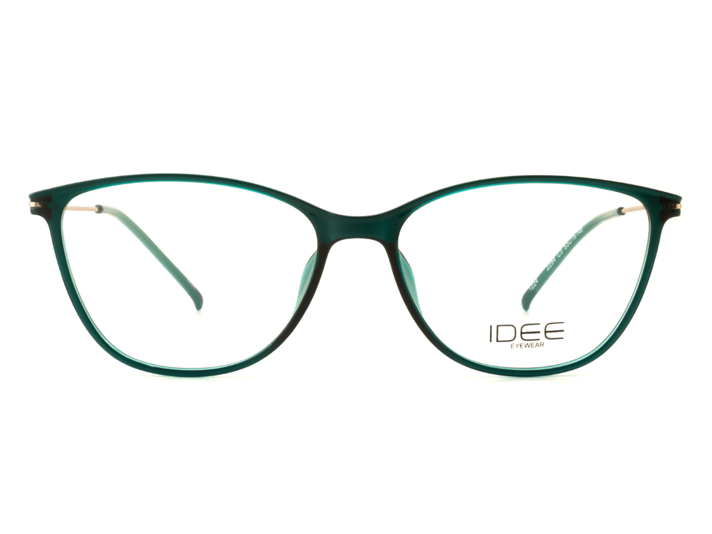 IDEE Rectangle Blue Semi-Rimmed Eyeglasses - Unisex