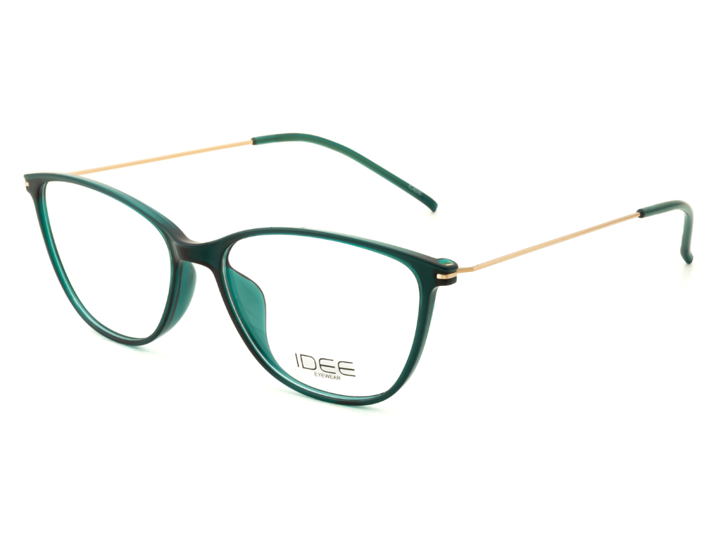IDEE Rectangle Blue Semi-Rimmed Eyeglasses - Unisex