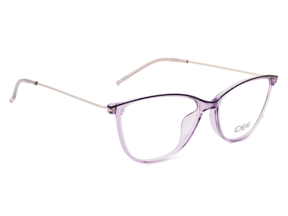 IDEE Rectangle Burgundy Semi-Rimmed Eyeglasses - Unisex