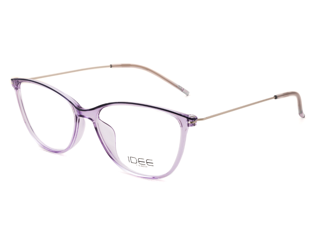 IDEE Rectangle Burgundy Semi-Rimmed Eyeglasses - Unisex