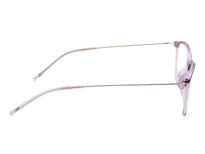 IDEE Rectangle Burgundy Semi-Rimmed Eyeglasses - Unisex