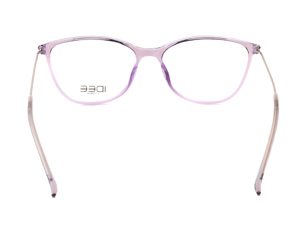 IDEE Rectangle Burgundy Semi-Rimmed Eyeglasses - Unisex