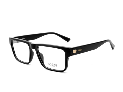 IDEE Rectangle Black Semi-Rimmed Eyeglasses - Unisex