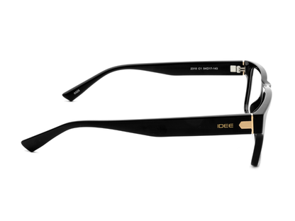 IDEE Rectangle Black Semi-Rimmed Eyeglasses - Unisex