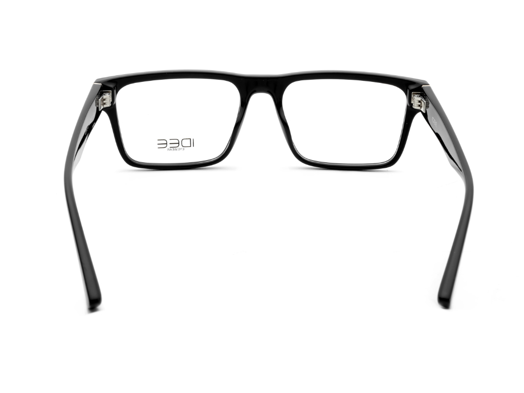 IDEE Rectangle Black Semi-Rimmed Eyeglasses - Unisex