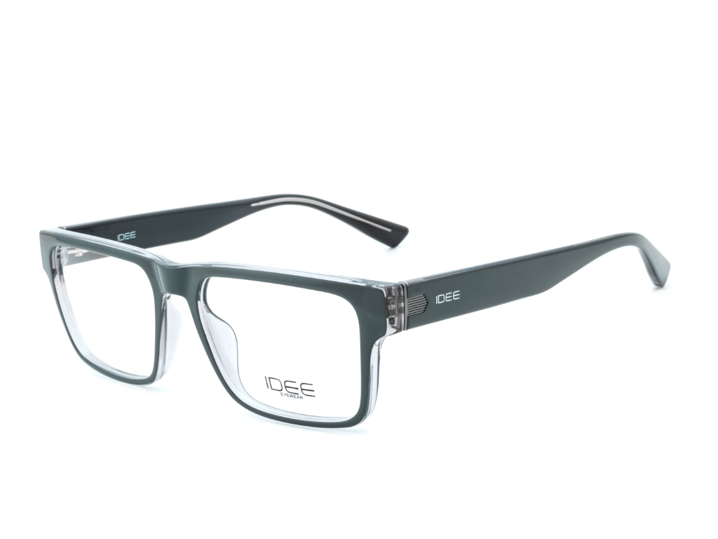 IDEE Rectangle Burgundy Semi-Rimmed Eyeglasses - Unisex