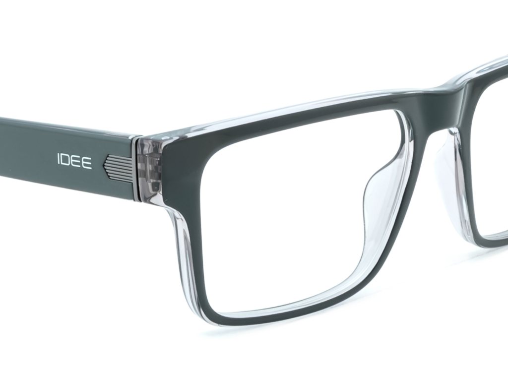 IDEE Rectangle Burgundy Semi-Rimmed Eyeglasses - Unisex