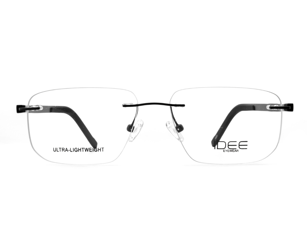 IDEE Rectangle Brown Semi-Rimmed Eyeglasses - Unisex
