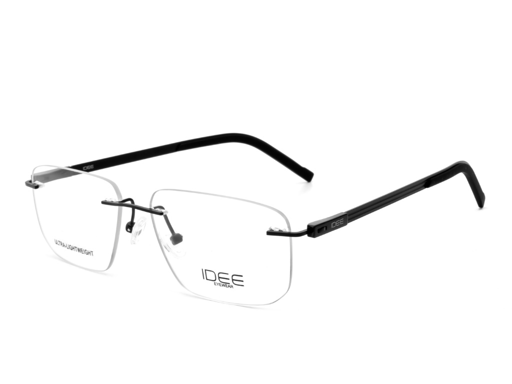 IDEE Rectangle Brown Semi-Rimmed Eyeglasses - Unisex
