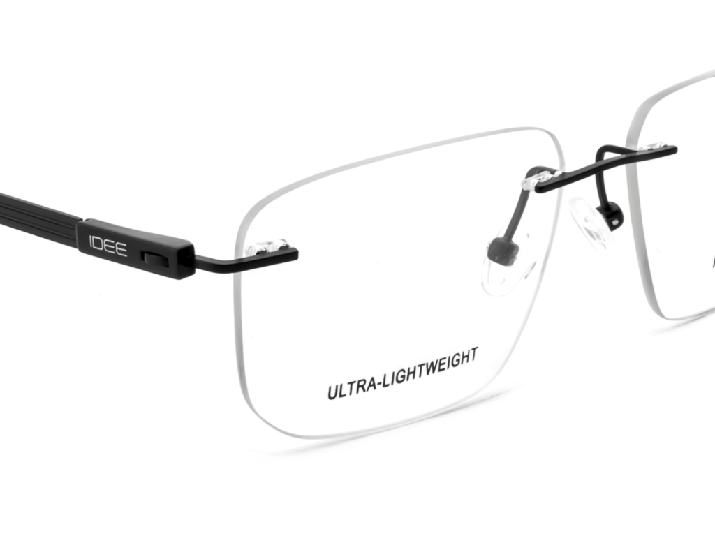 IDEE Rectangle Brown Semi-Rimmed Eyeglasses - Unisex
