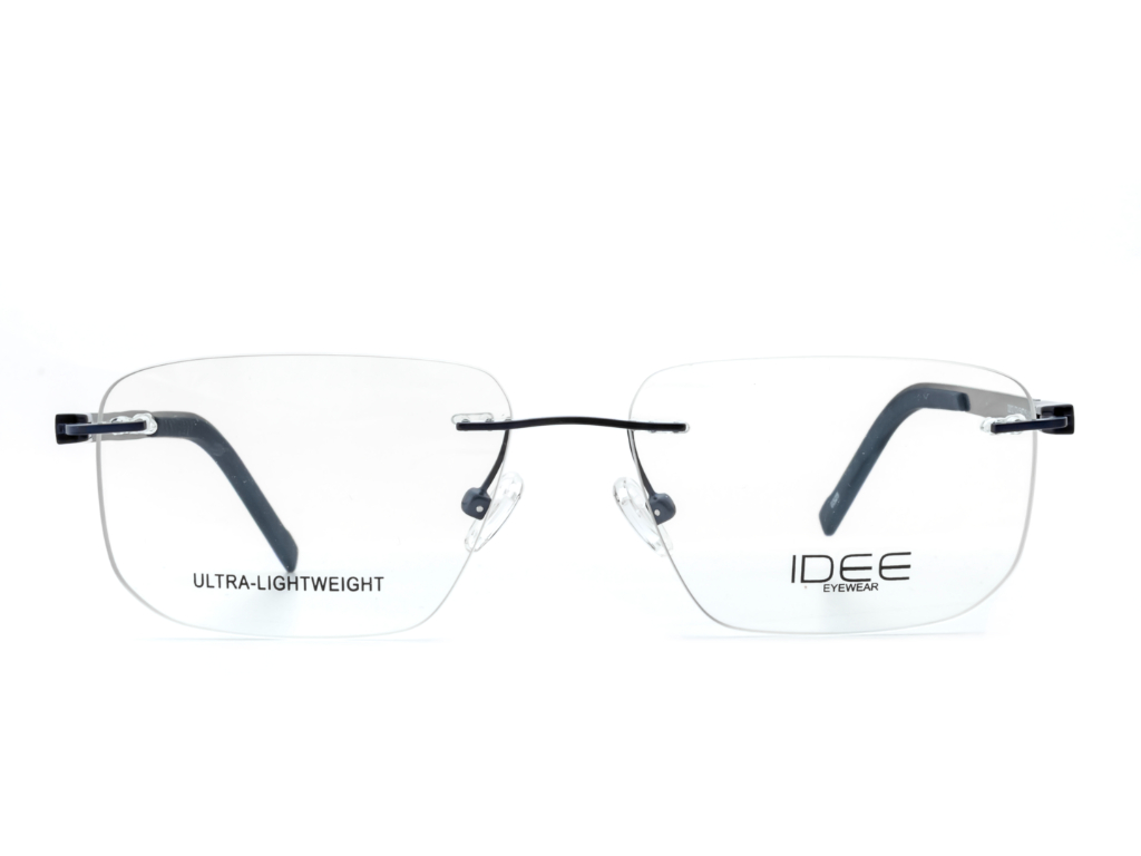 IDEE Rectangle Blue Semi-Rimmed Eyeglasses - Unisex