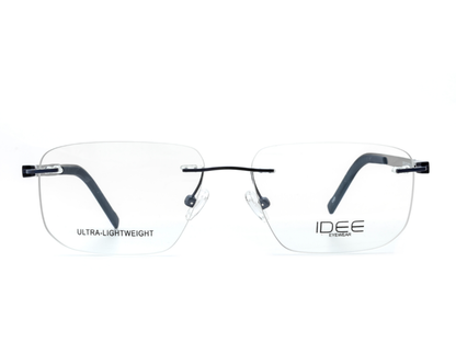 IDEE Rectangle Blue Semi-Rimmed Eyeglasses - Unisex