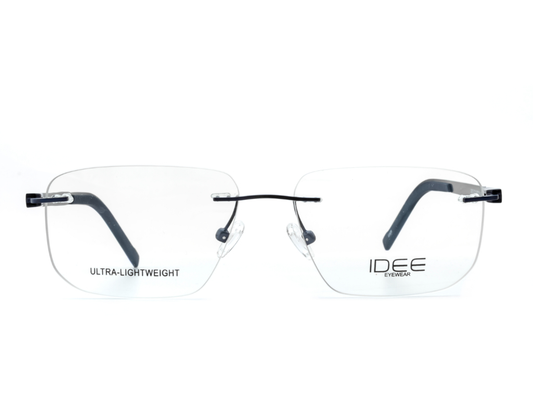IDEE Rectangle Blue Semi-Rimmed Eyeglasses - Unisex
