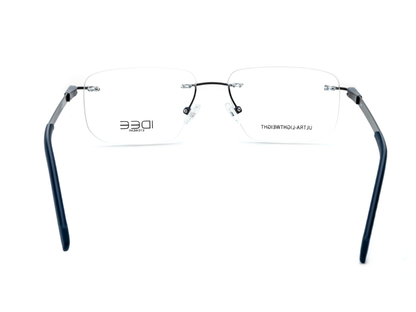 IDEE Rectangle Blue Semi-Rimmed Eyeglasses - Unisex