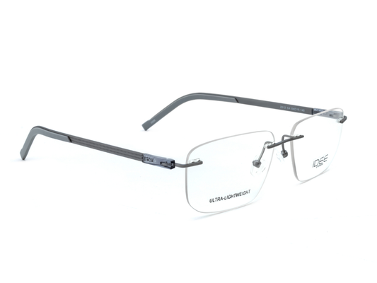 IDEE Rectangle Burgundy Semi-Rimmed Eyeglasses - Unisex
