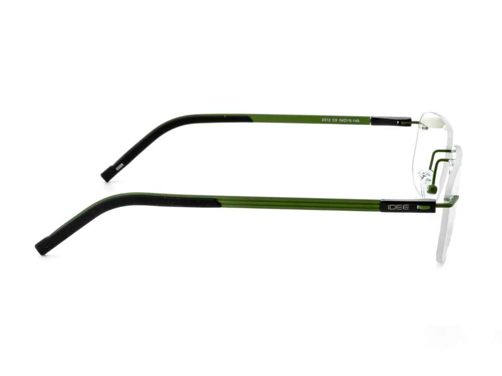 IDEE Rectangle Grey Semi-Rimmed Eyeglasses - Unisex