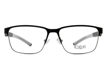 IDEE Rectangle Black Semi-Rimmed Eyeglasses - Unisex