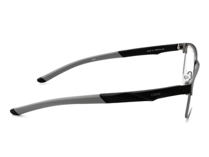 IDEE Rectangle Black Semi-Rimmed Eyeglasses - Unisex
