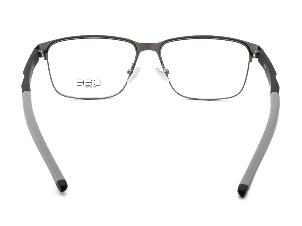 IDEE Rectangle Black Semi-Rimmed Eyeglasses - Unisex