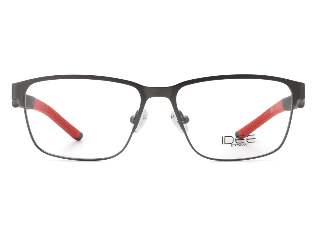 IDEE Rectangle Brown Semi-Rimmed Eyeglasses - Unisex