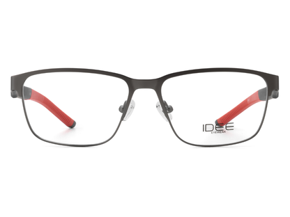 IDEE Rectangle Brown Semi-Rimmed Eyeglasses - Unisex