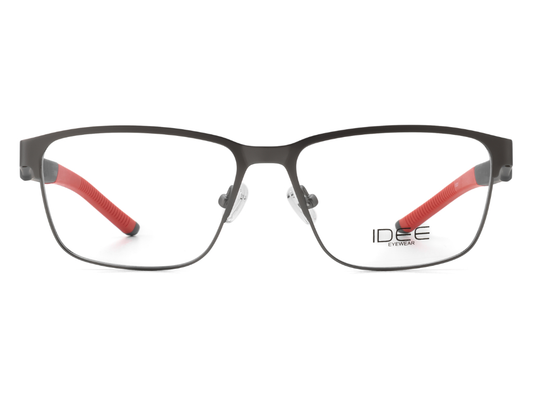 IDEE Rectangle Brown Semi-Rimmed Eyeglasses - Unisex
