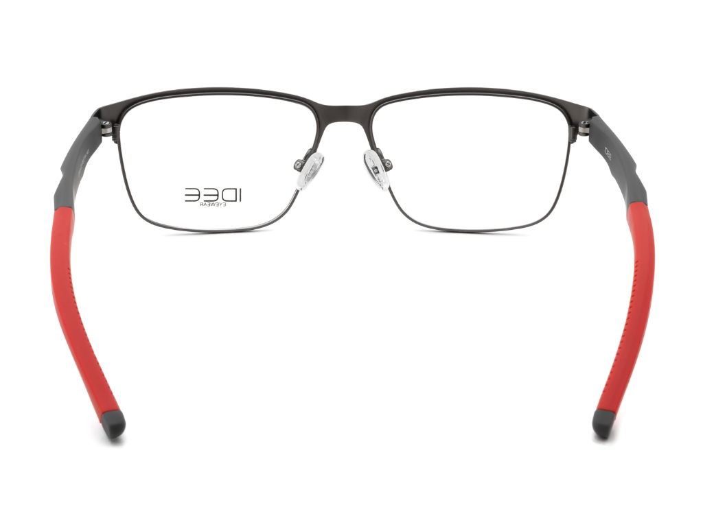 IDEE Rectangle Brown Semi-Rimmed Eyeglasses - Unisex