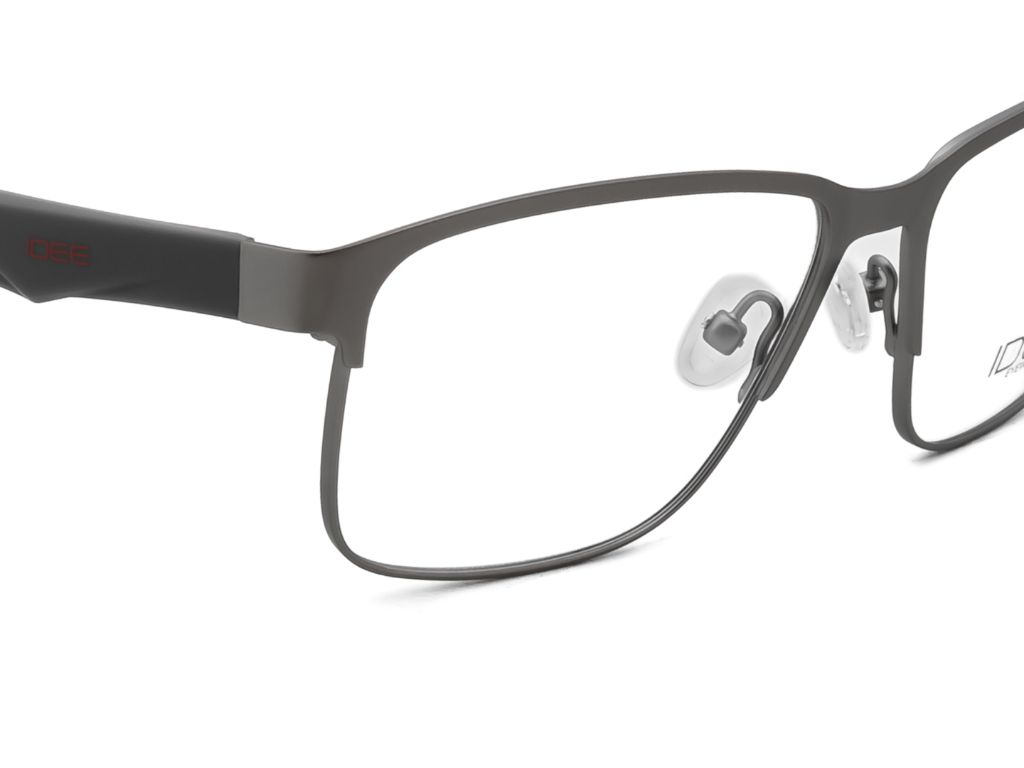 IDEE Rectangle Brown Semi-Rimmed Eyeglasses - Unisex