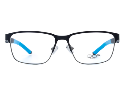 IDEE Rectangle Blue Semi-Rimmed Eyeglasses - Unisex