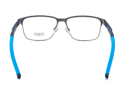 IDEE Rectangle Blue Semi-Rimmed Eyeglasses - Unisex