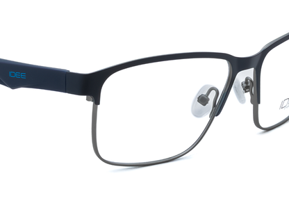 IDEE Rectangle Blue Semi-Rimmed Eyeglasses - Unisex