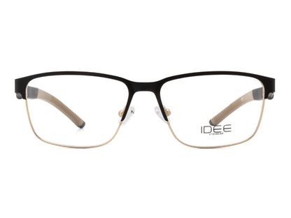 IDEE Rectangle Burgundy Semi-Rimmed Eyeglasses - Unisex