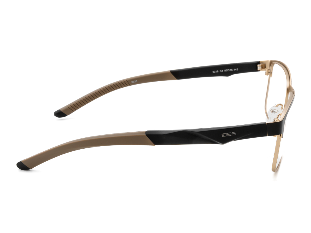 IDEE Rectangle Burgundy Semi-Rimmed Eyeglasses - Unisex