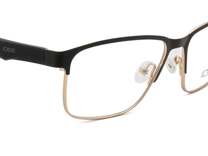 IDEE Rectangle Burgundy Semi-Rimmed Eyeglasses - Unisex