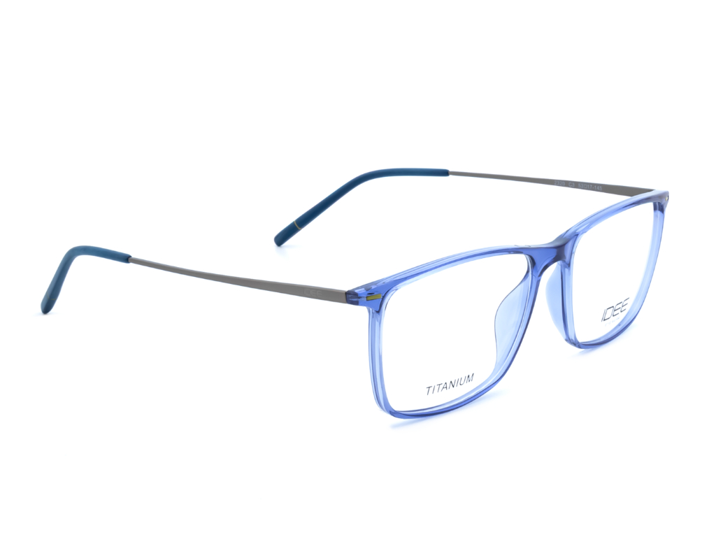 IDEE Rectangle Color Semi-Rimmed Eyeglasses - Unisex