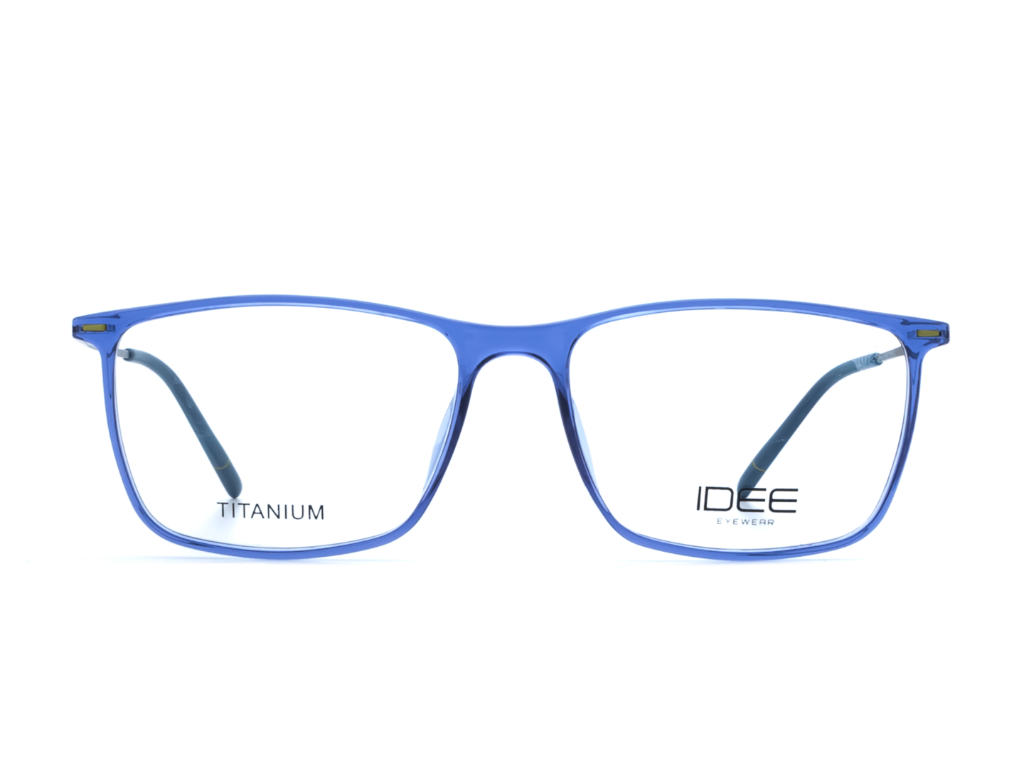 IDEE Rectangle Color Semi-Rimmed Eyeglasses - Unisex