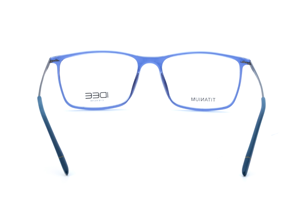IDEE Rectangle Color Semi-Rimmed Eyeglasses - Unisex
