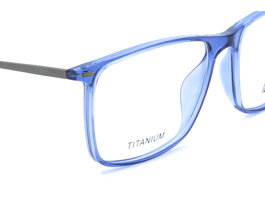 IDEE Rectangle Color Semi-Rimmed Eyeglasses - Unisex