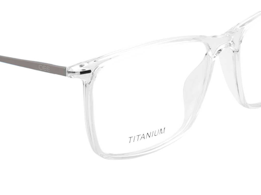 IDEE Rectangle Color Semi-Rimmed Eyeglasses - Unisex