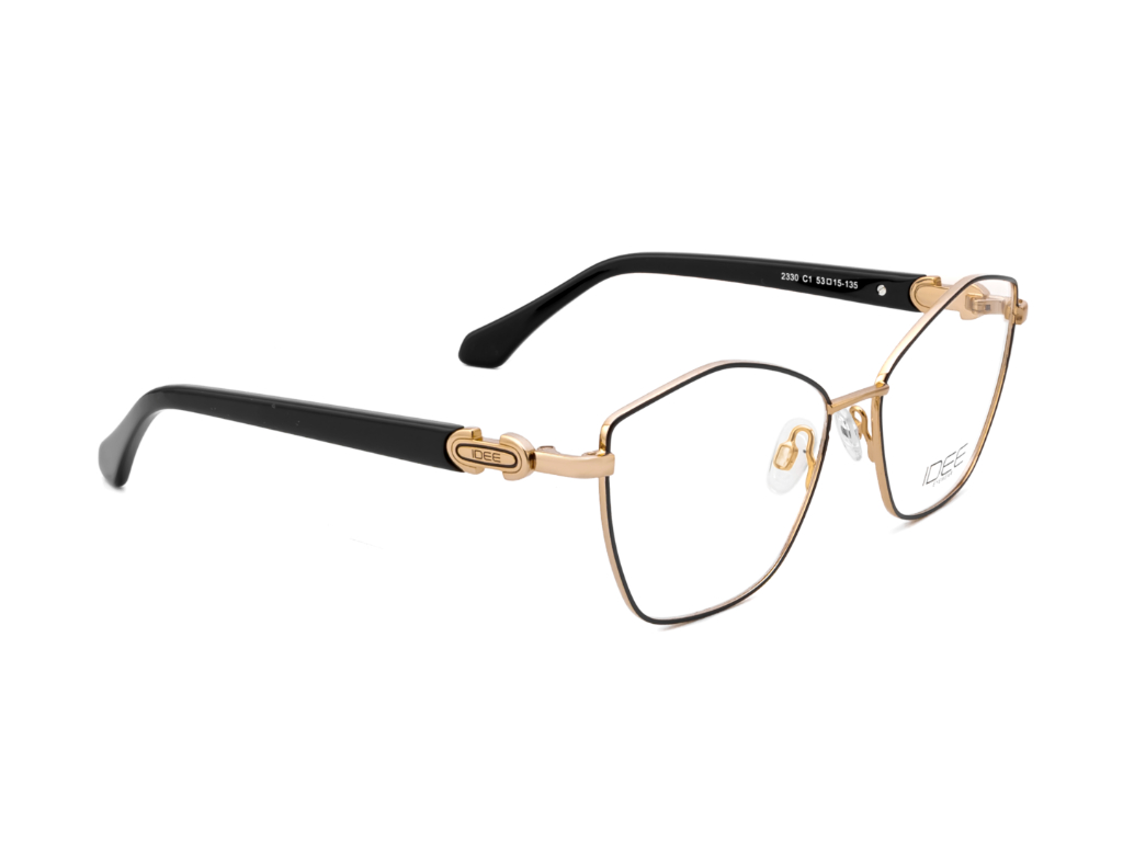 IDEE Rectangle Black Semi-Rimmed Eyeglasses - Unisex