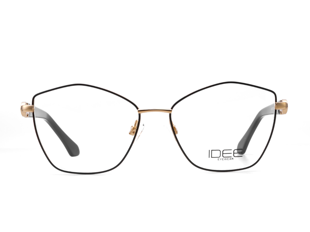 IDEE Rectangle Black Semi-Rimmed Eyeglasses - Unisex