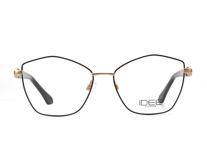 IDEE Rectangle Black Semi-Rimmed Eyeglasses - Unisex