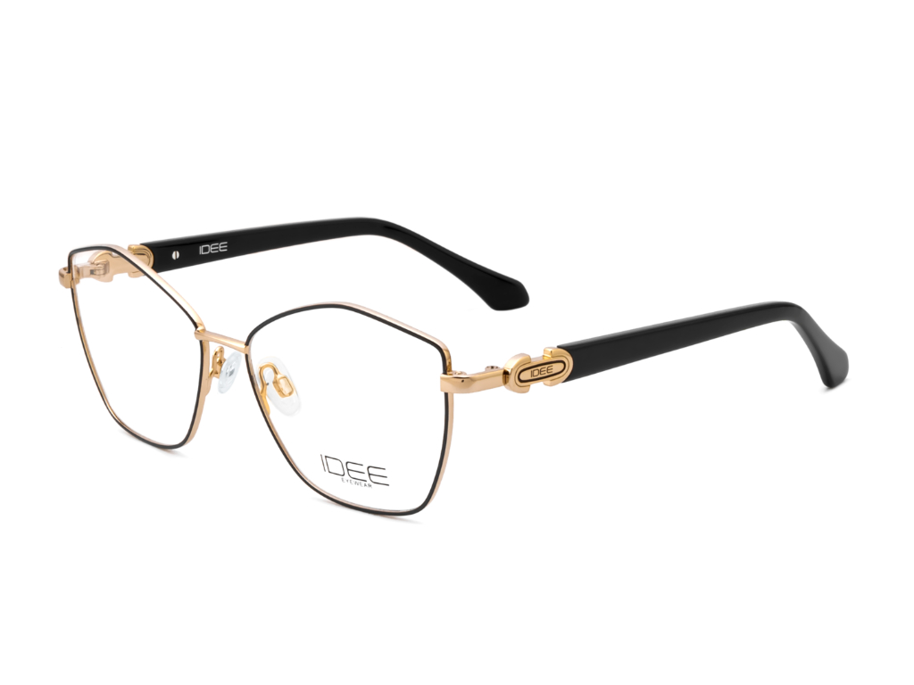 IDEE Rectangle Black Semi-Rimmed Eyeglasses - Unisex