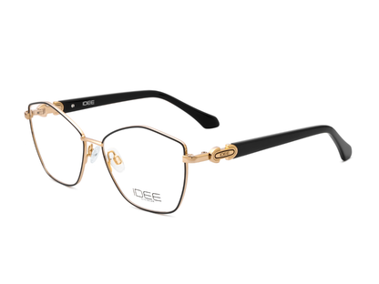 IDEE Rectangle Black Semi-Rimmed Eyeglasses - Unisex